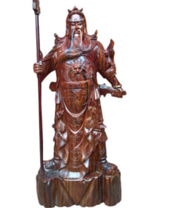 tượng gỗ quan công hinh mộc