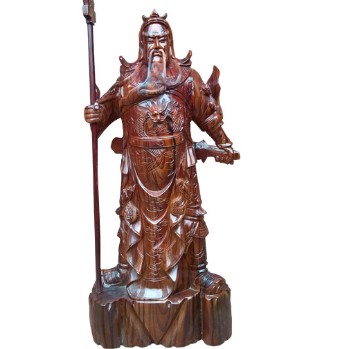 tượng gỗ quan công hinh mộc