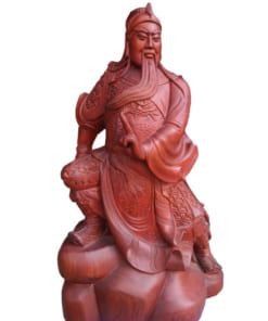 Tượng Quan Công gỗ hương ngồi trấn ải