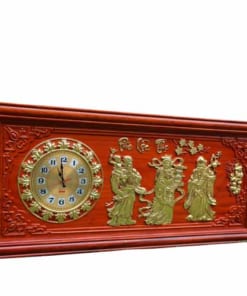 Đồng hồ gỗ treo tường hình Tam Đa