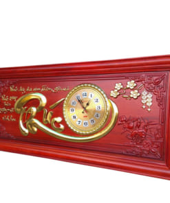 Đồng hồ tranh gỗ chữ Phúc