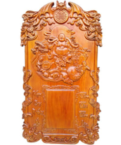 Đốc lịch gỗ đục Di Lặc gánh tiền