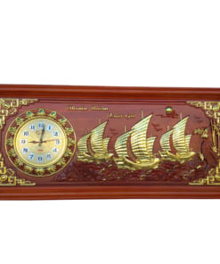 Tranh gỗ đồng hồ thuận buồm xuôi gió