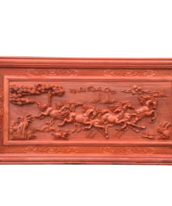 Tranh gỗ bát mã truy phong
