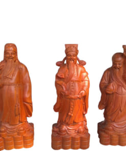 Tượng gỗ Phúc Lộc Thọ để bàn