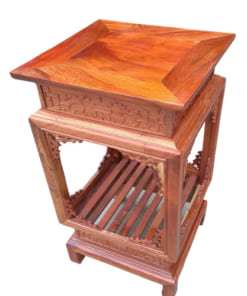 Ghế đôn vuông gỗ hương