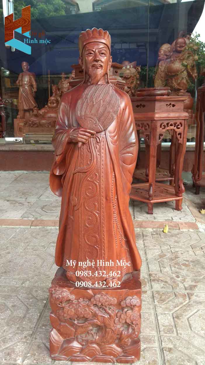 Chi tiết về hình tượng của ngài Khổng Minh Và ý nghĩa phong thủy Đồ gỗ  Mạnh Sơn
