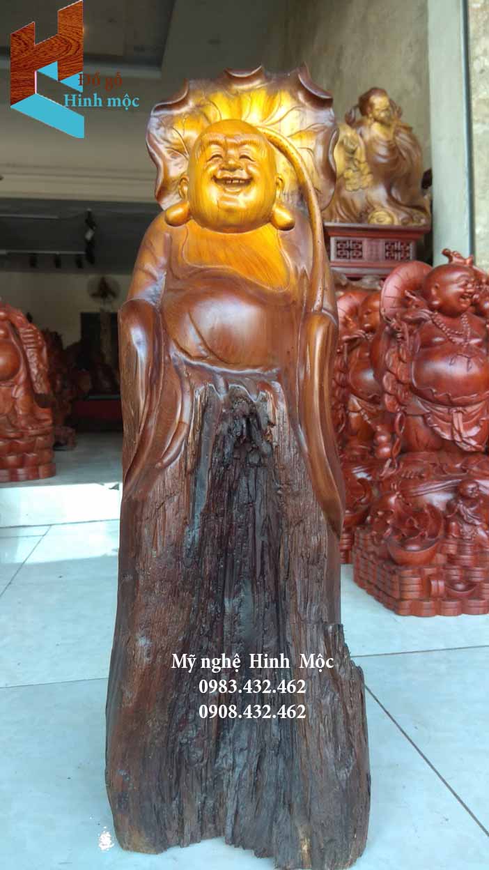 Tượng Phật Di Lặc lá sen