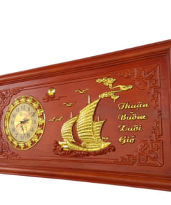 Đồng hồ gỗ treo tường Thuận Buồm Xuôi Gió