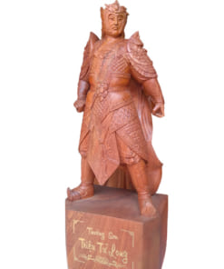 Tượng Triệu Vân gỗ hương