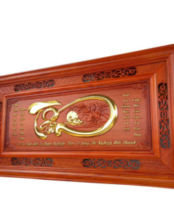 Tranh gỗ treo tường chữ Tâm