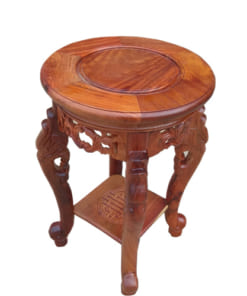 Kệ đôn tròn gỗ hương