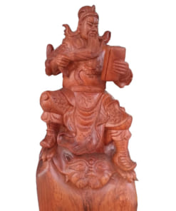 Tượng Quan Thánh đọc sách gỗ hương