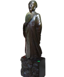 Tượng Khổng Minh gỗ mun 80cm