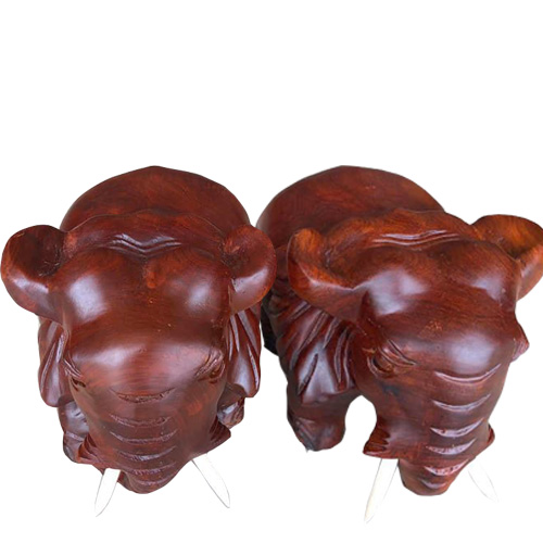 Cặp voi bằng gỗ hương