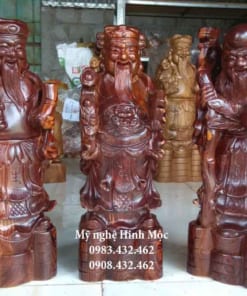 Tượng Tam Đa gỗ trắc dây