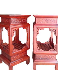 Đôi đôn đèn gỗ hương 80cm