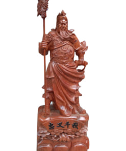 Quan Võ thánh đứng cầm đao 70cm gỗ hương