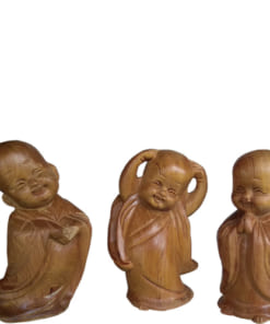 Tượng tam tâm tâm trí tịnh gỗ bách xanh