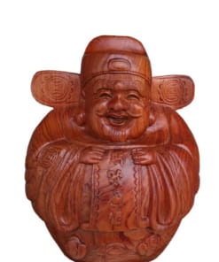 Tượng Thần Tài béo 20cm gỗ hương