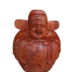 Tượng Thần Tài béo 20cm gỗ hương
