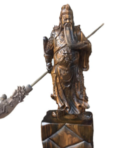 Quan Công xách đao 60cm gỗ mun