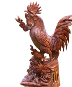 Tượng gỗ con gà trống