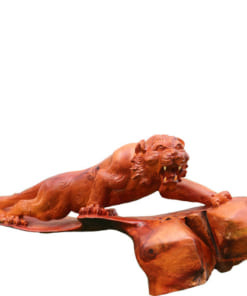 Tượng con hổ gỗ hương