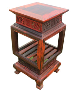 Đôn mặt vuông cao 60cm gỗ trắc
