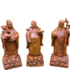 3 ông Phúc Lộc Thọ gỗ hương cao 50cm