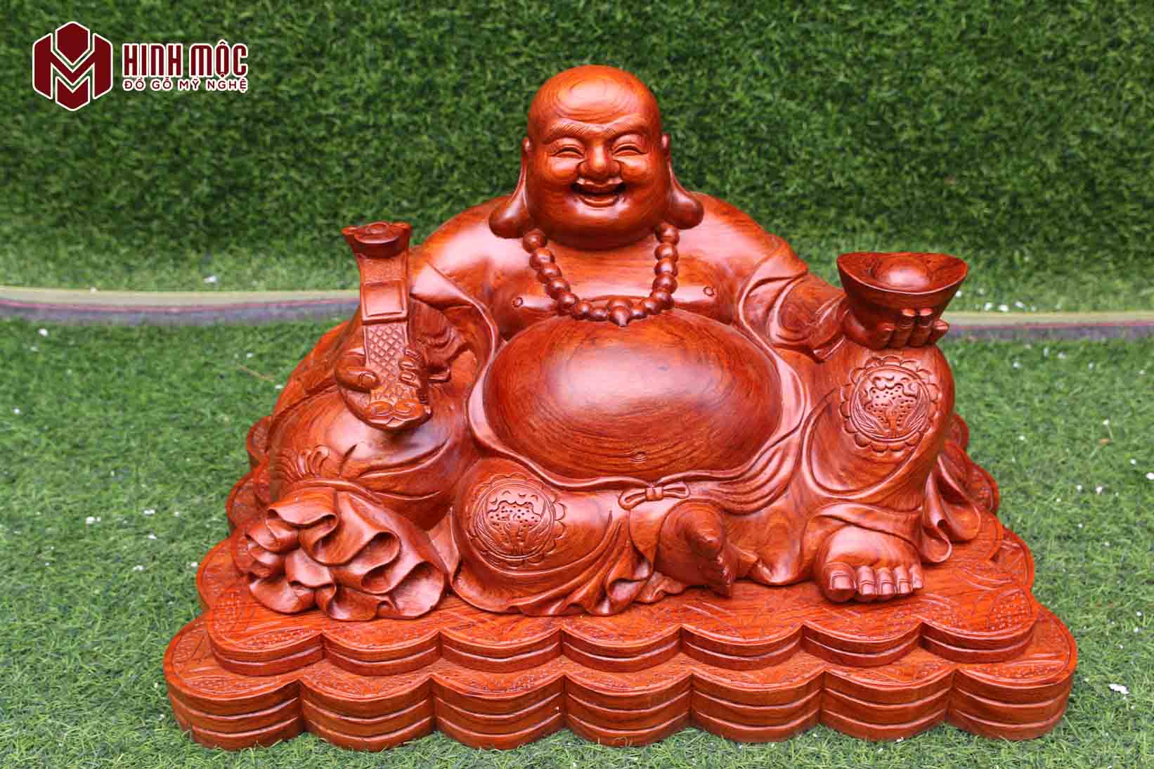 Tượng Phật Di Lặc ngồi gỗ hương