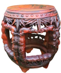 Đôn ngồi mặt tròn gỗ trắc