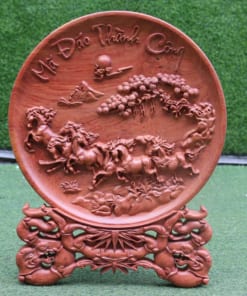 Đĩa gỗ phong thủy