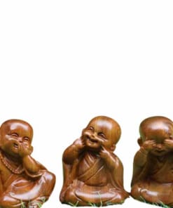 tượng gỗ tam không bách xanh