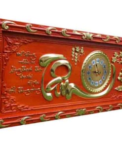 ĐH gỗ chữ Tâm đục khung mạ vàng