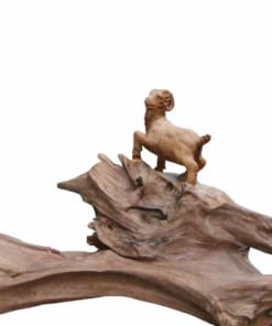 Dê gỗ lũa ngọc am cao 40cm