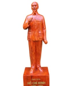 tượng gỗ toàn thân bác hồ cao 60cm