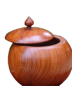 Hộp trà quả bí gỗ hương đá